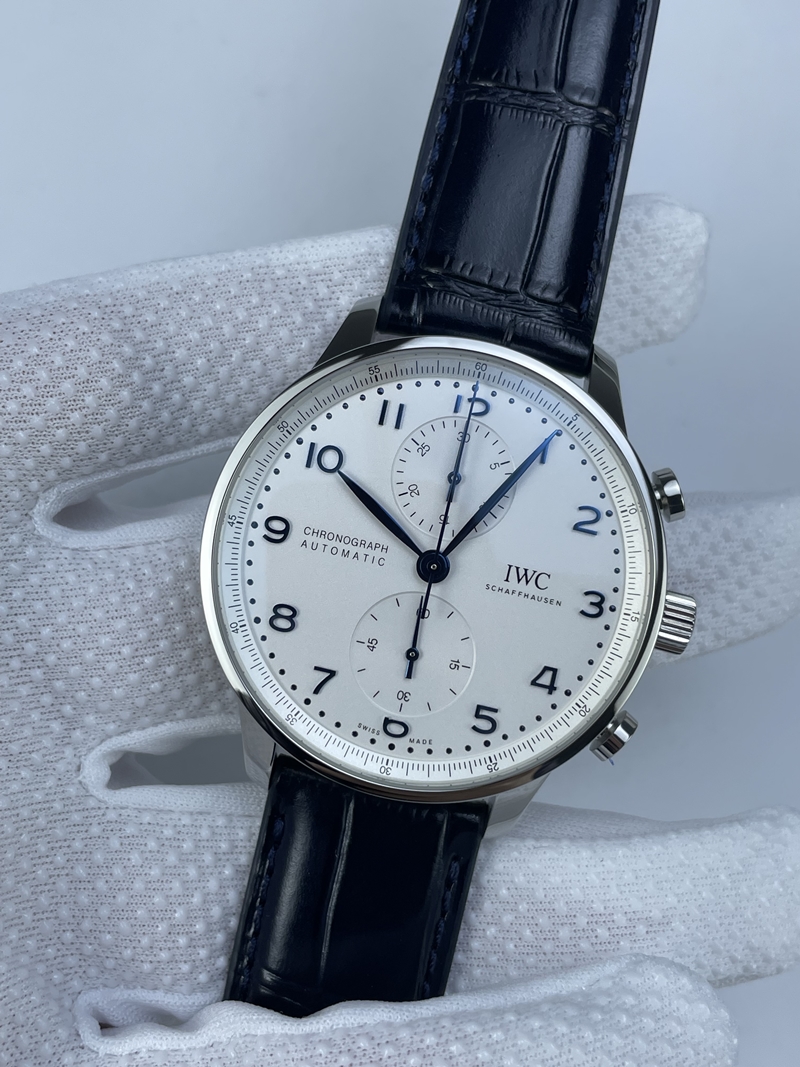 (준비완료/특급배송)NO.2534/ZF공장 V3 IWC IW3716 포루트기저 화이트다이얼 블루핸즈 가죽